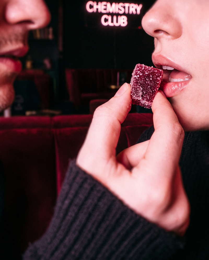 Chew two cubes each