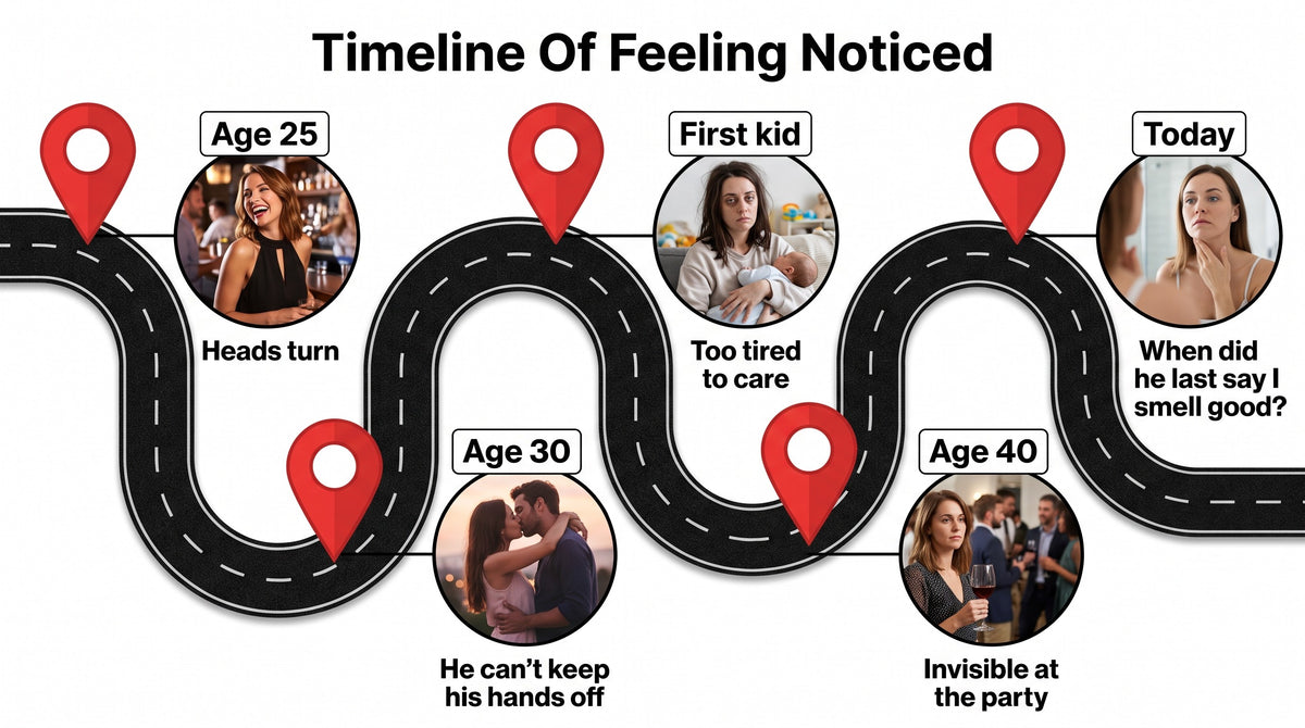 Timeline of feeling noticed